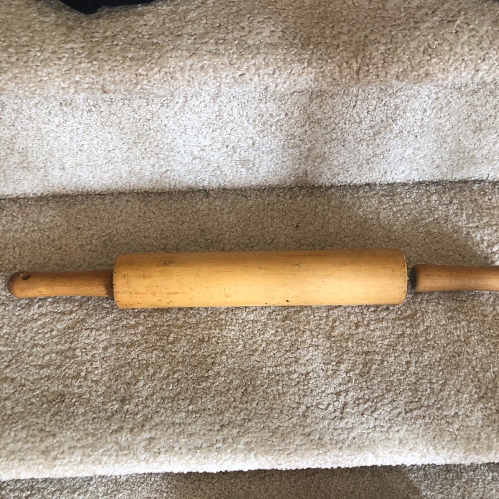 Classic Wooden Rolling Pin - Natural Wood
